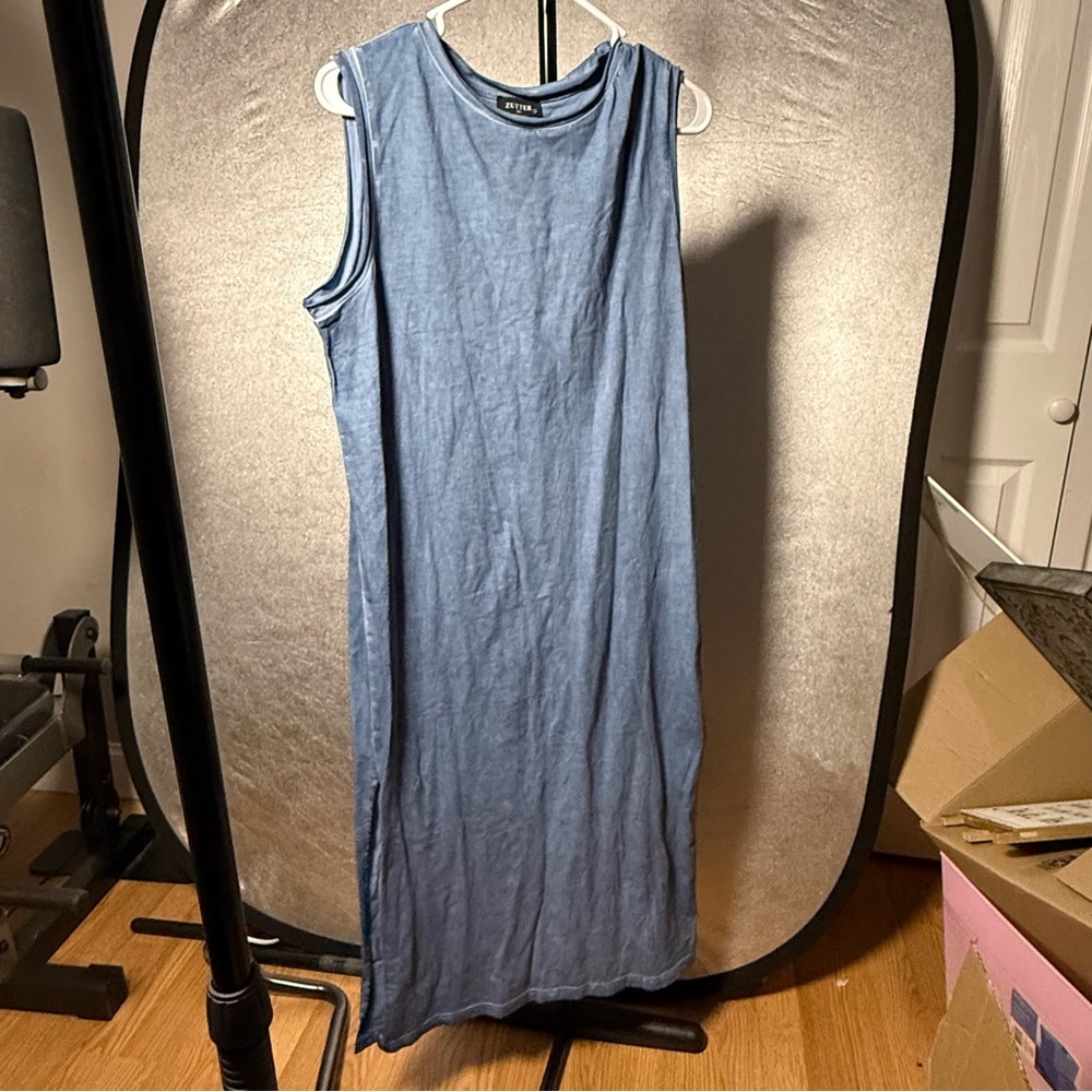 Casual Blue Maxi Dress
